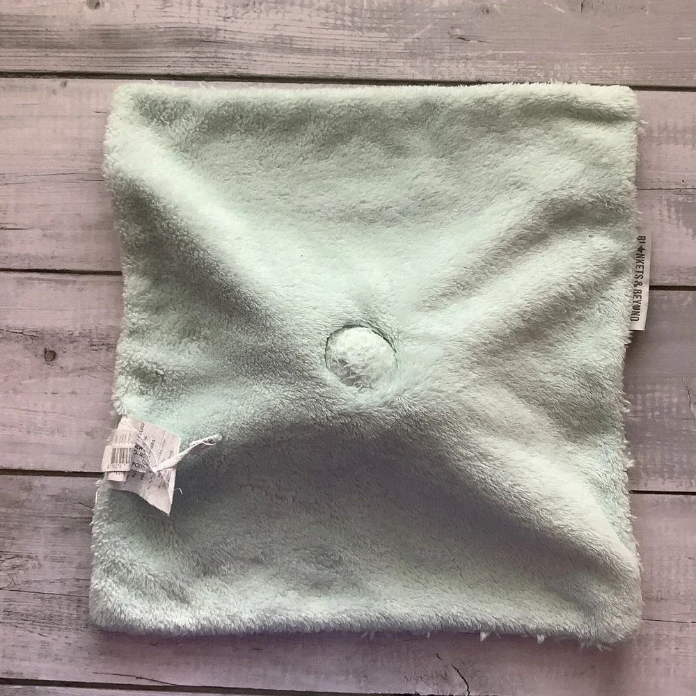 Blankets & Beyond‎ Mint Green Bunny Rabbit Lovey Security Baby Rosettes